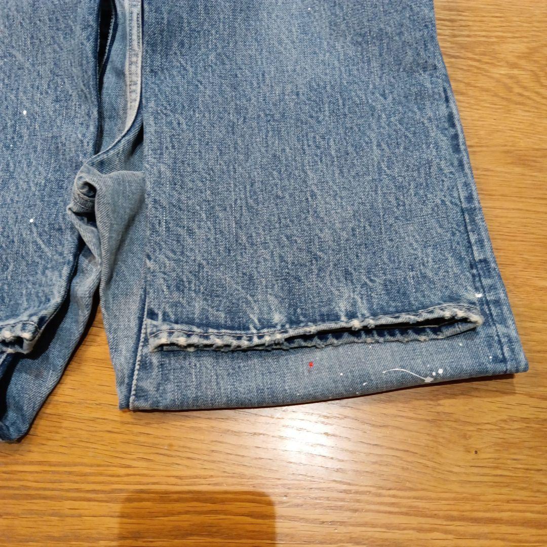 RATS デニム ダメージ加工 USED 裾上げなし