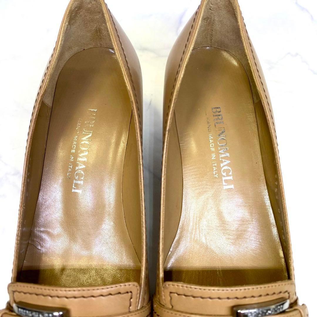 美品✨ ブルーノマリ BRUNOMAGLI スクエアトゥ パンプス Y0667