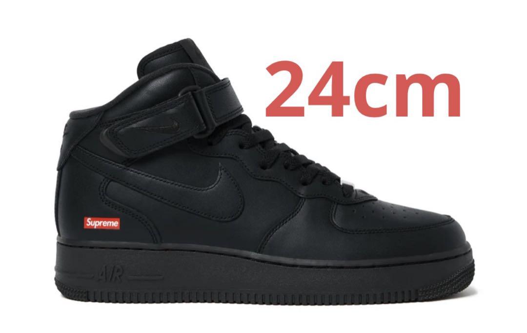Supreme®/Nike® Air Force 1 Mid Black US6 画像1