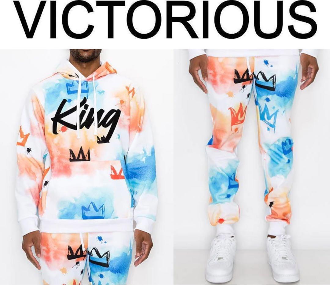 ビクトリアス パーカー スウェットパンツ キングペイント セットアップ LL VICTORIOUS