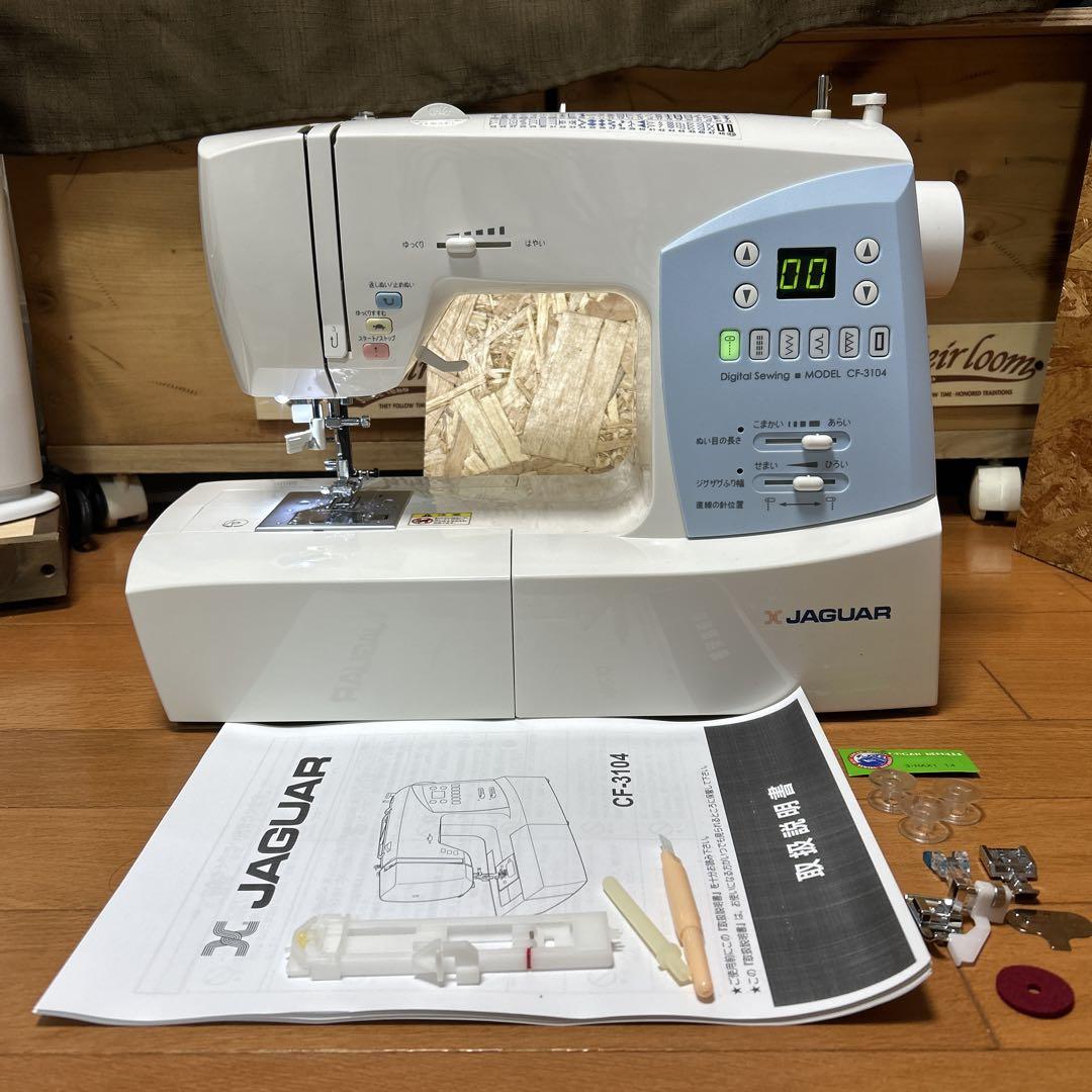 ★JAGUAR コンピューターミシン CF-3104 ★厚地も縫える♪