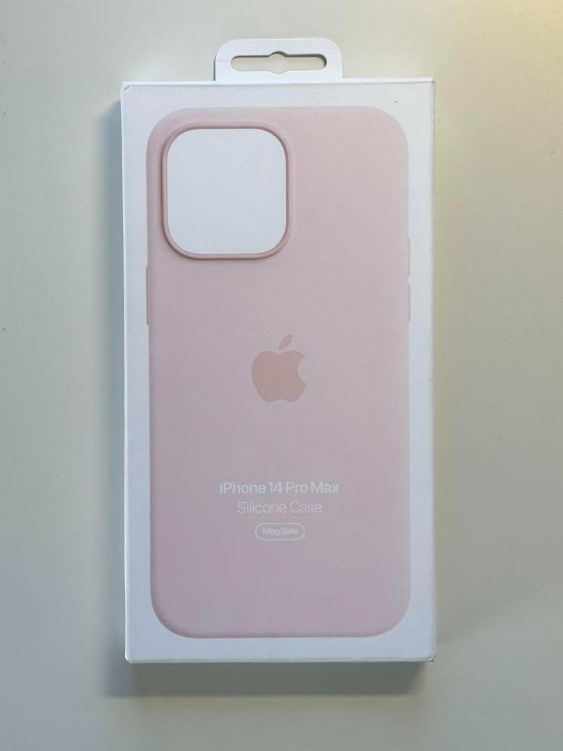 【新品・箱なし】純正 iPhone 14 Pro Maxシリコンケース・ピンク③