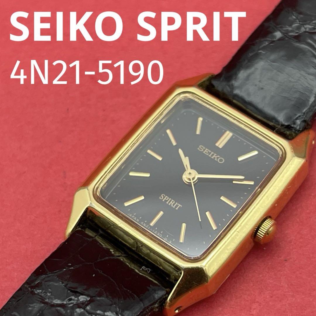 SEIKO SPRIT 4N21-5190ゴールド＆ブラック レディースウォッチ