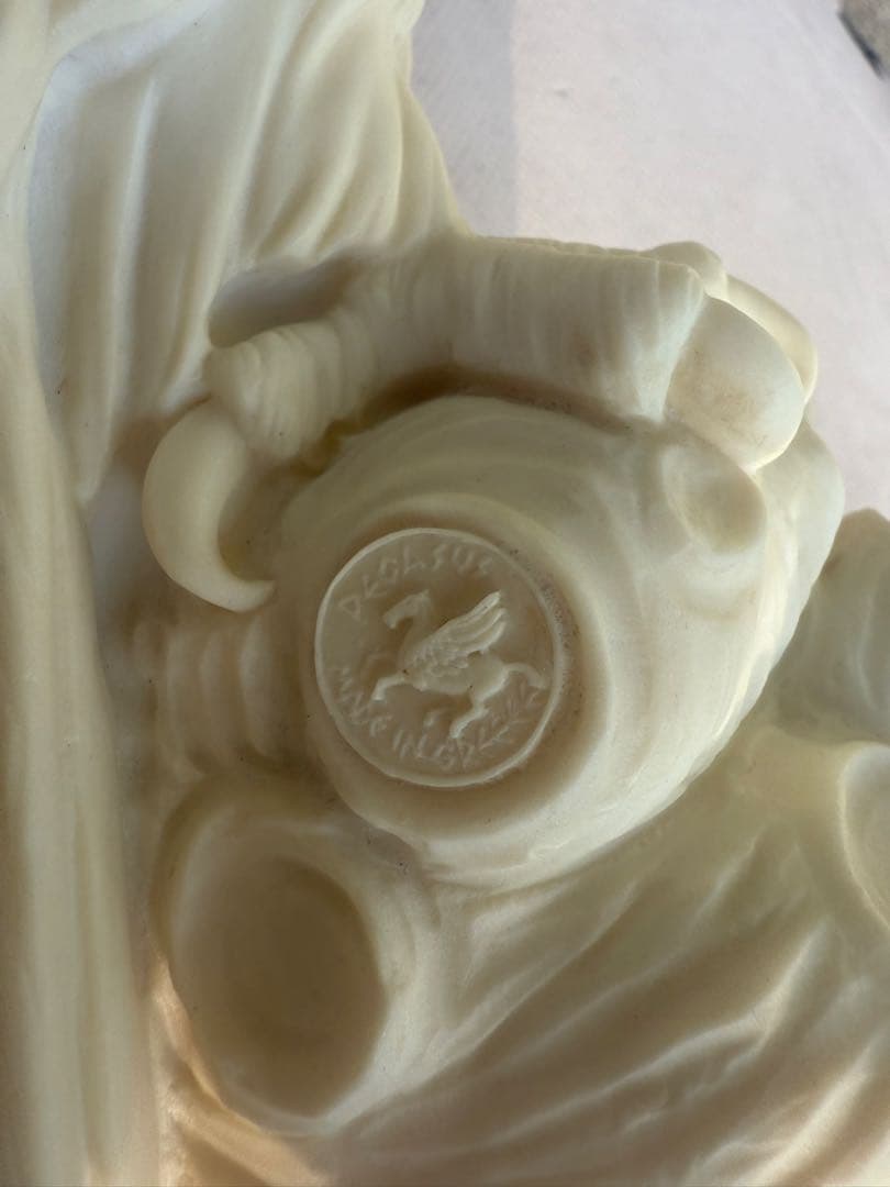 【ギリシャ製/人工大理石】フクロウの置物 ペガサス刻印 大型 30cm 【ギリシャ製/人工大理石】フクロウの置物 ペガサス刻印 大型 30cm