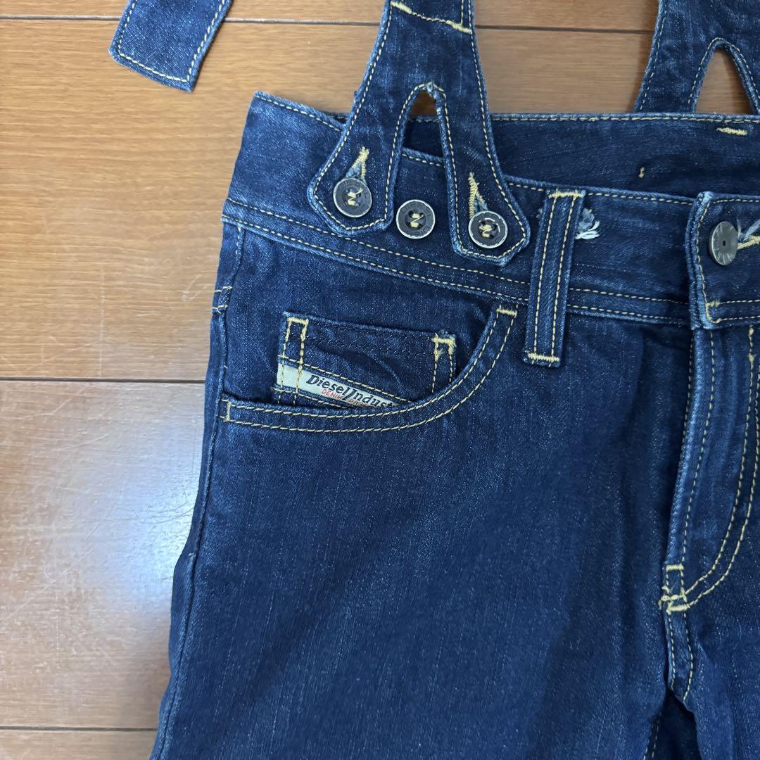 高い素材 DIESEL サスペンダー付きブーツカットデニム 26 タグ付き パンツ