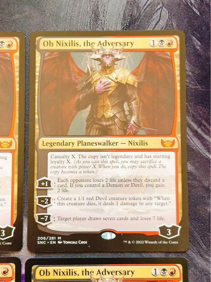 敵対するもの、オブ・ニクシリス 英語 4枚セット EX+]敵対するもの、オブ・ニクシリス/Ob Nixilis, the Adversary