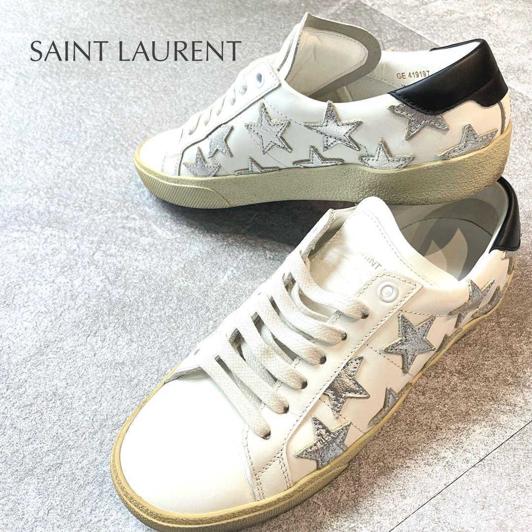 美品✨SAINT LAURENT レザー ローカット スニーカー レディース