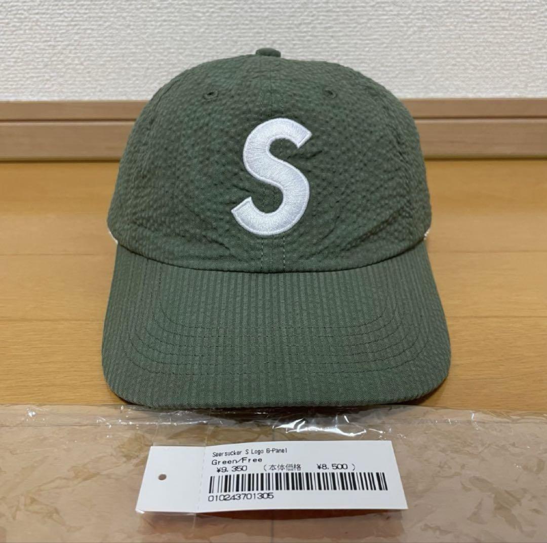 Supreme Seersucker S Logo 6-Panel 24ss