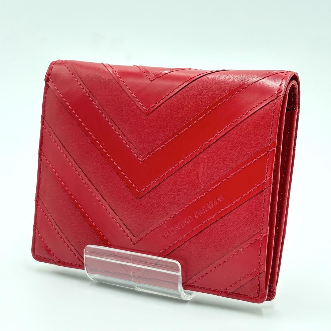 未使用級 VALENTINO GARAVANI 二つ折り財布 コンパクト財布