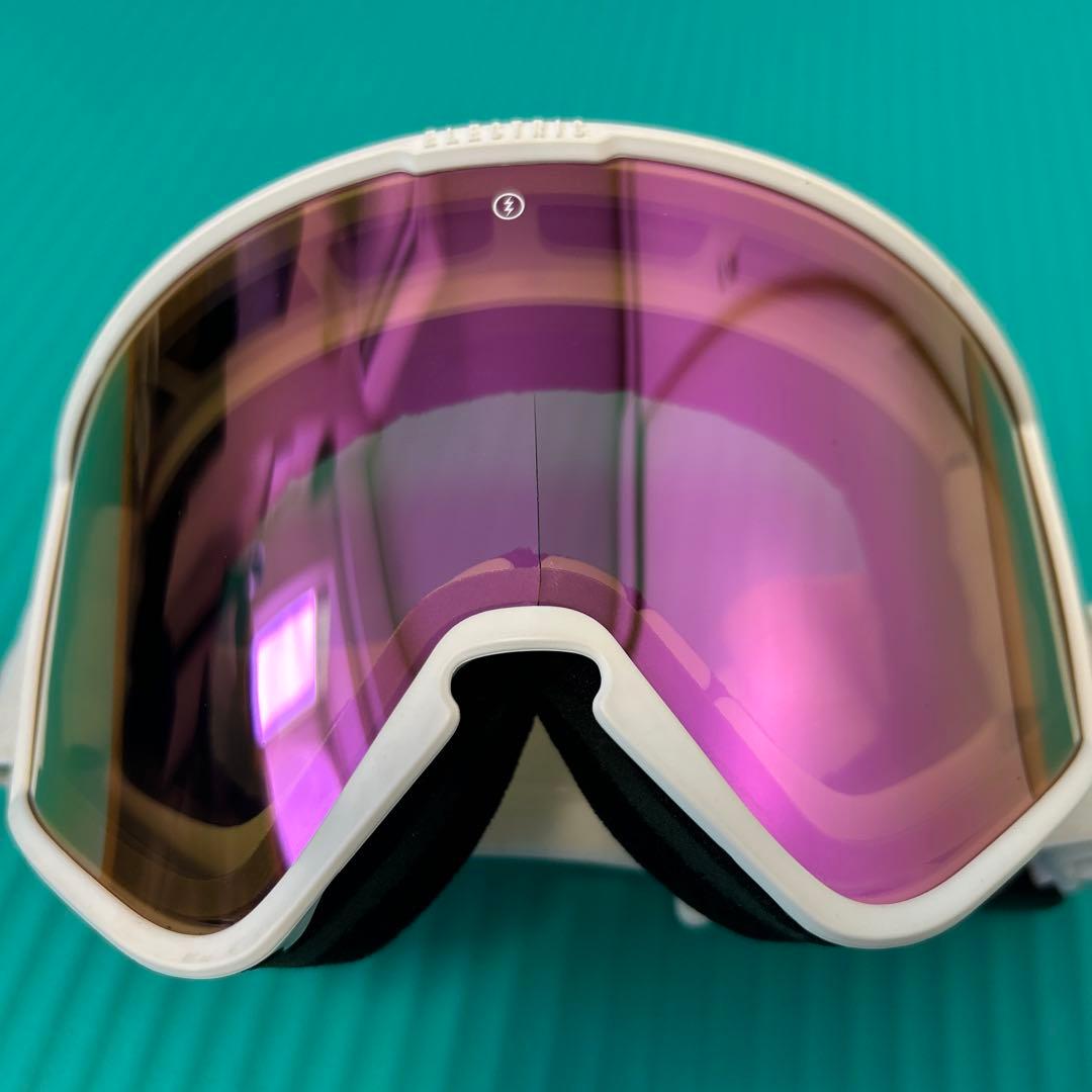 ELECTRIC ゴーグル パープルレンズ ホワイトストラップ