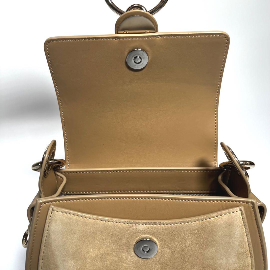 美品】 クロエ テス スモール 2WAY ショルダーバッグ ベージュ 金具