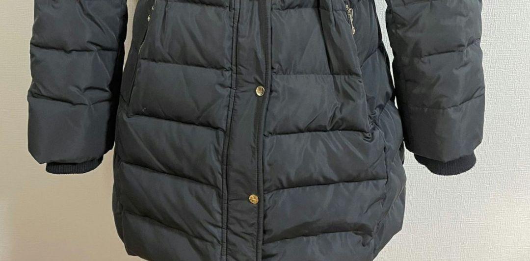 zara 3way ダウンコート グレーダックダウン ブラック ベルト ファー