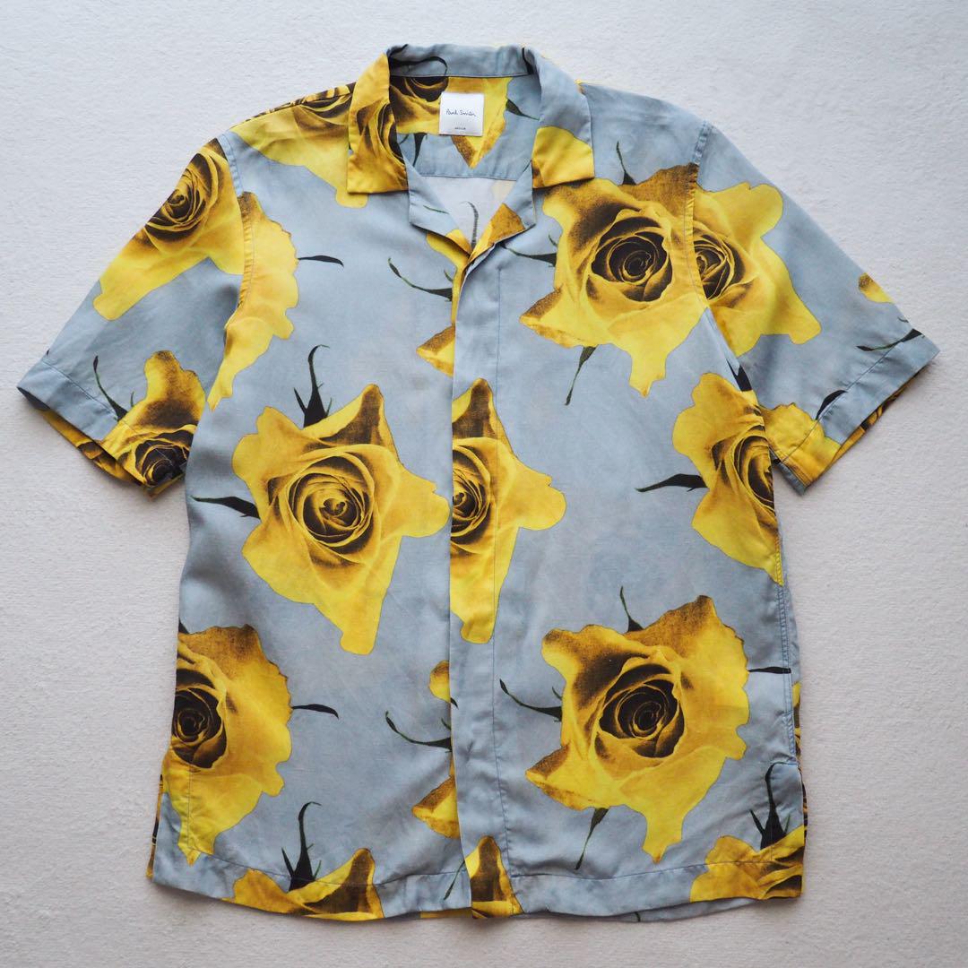 Paul Smith Monarch Rose オープンカラーシャツ Mサイズ