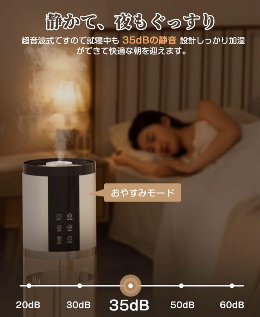 ❤️ラスト1点❤️ 超音波式加湿器　12L 除菌　加熱式　自動湿度調節　空焚き防止