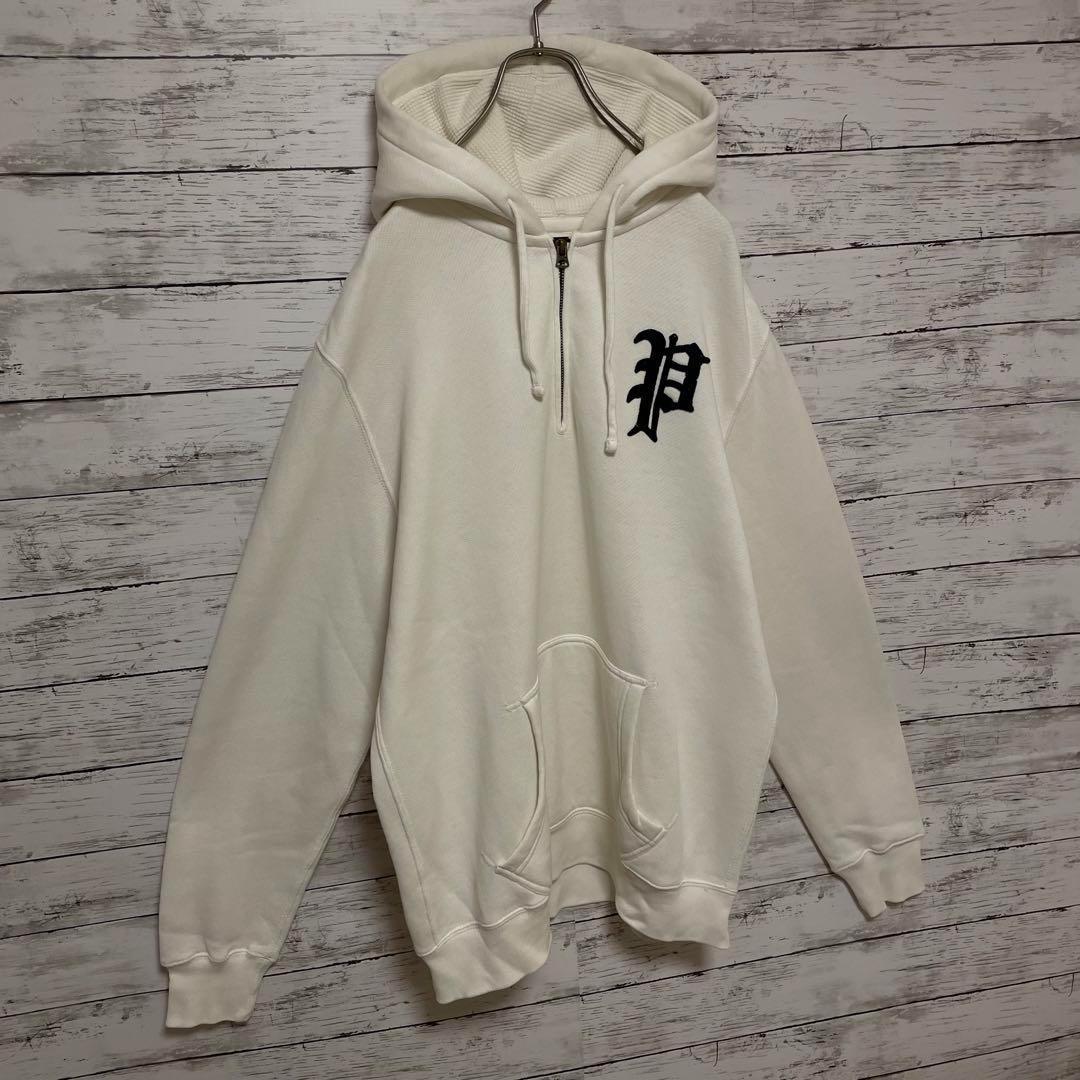 361【人気Lサイズ】ポロラルフローレン♤ビッグロゴ　ハーフジップ　パーカー美品