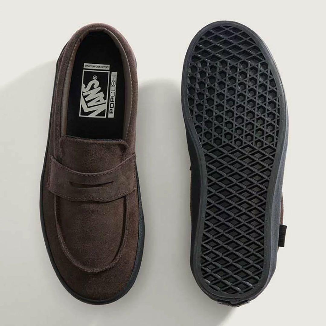 VANS スケート ローファー スエード 茶 27.5 VANS スケート ローファー スエード 茶 27.5