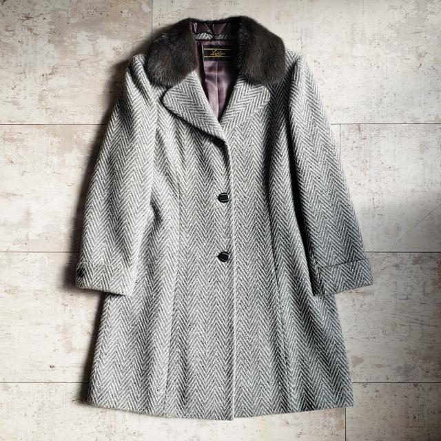 Filomo カシミヤ ブレンド ロング コート ウール フォックス