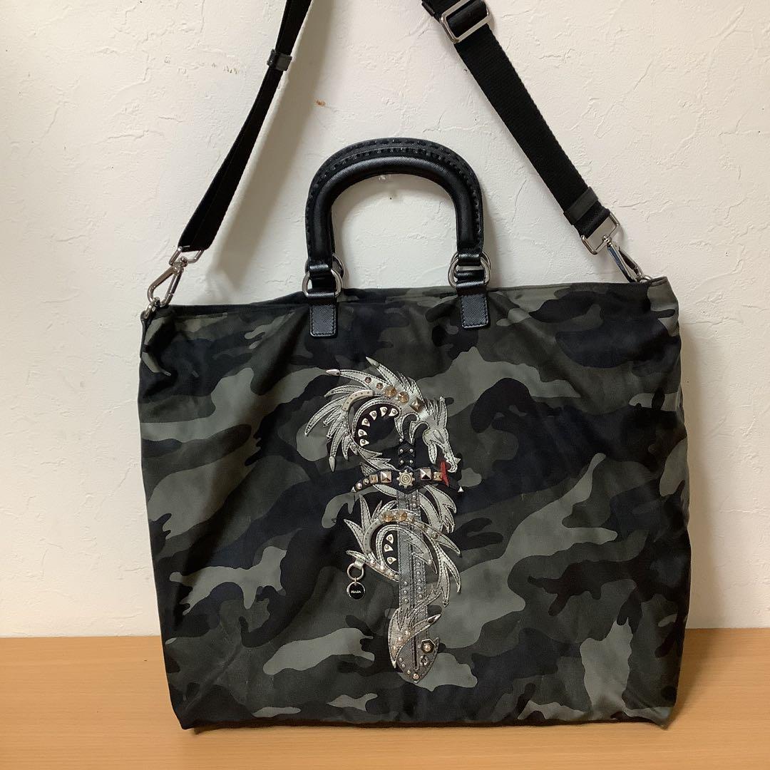 PRADA ドラゴン刺繍 バッグ