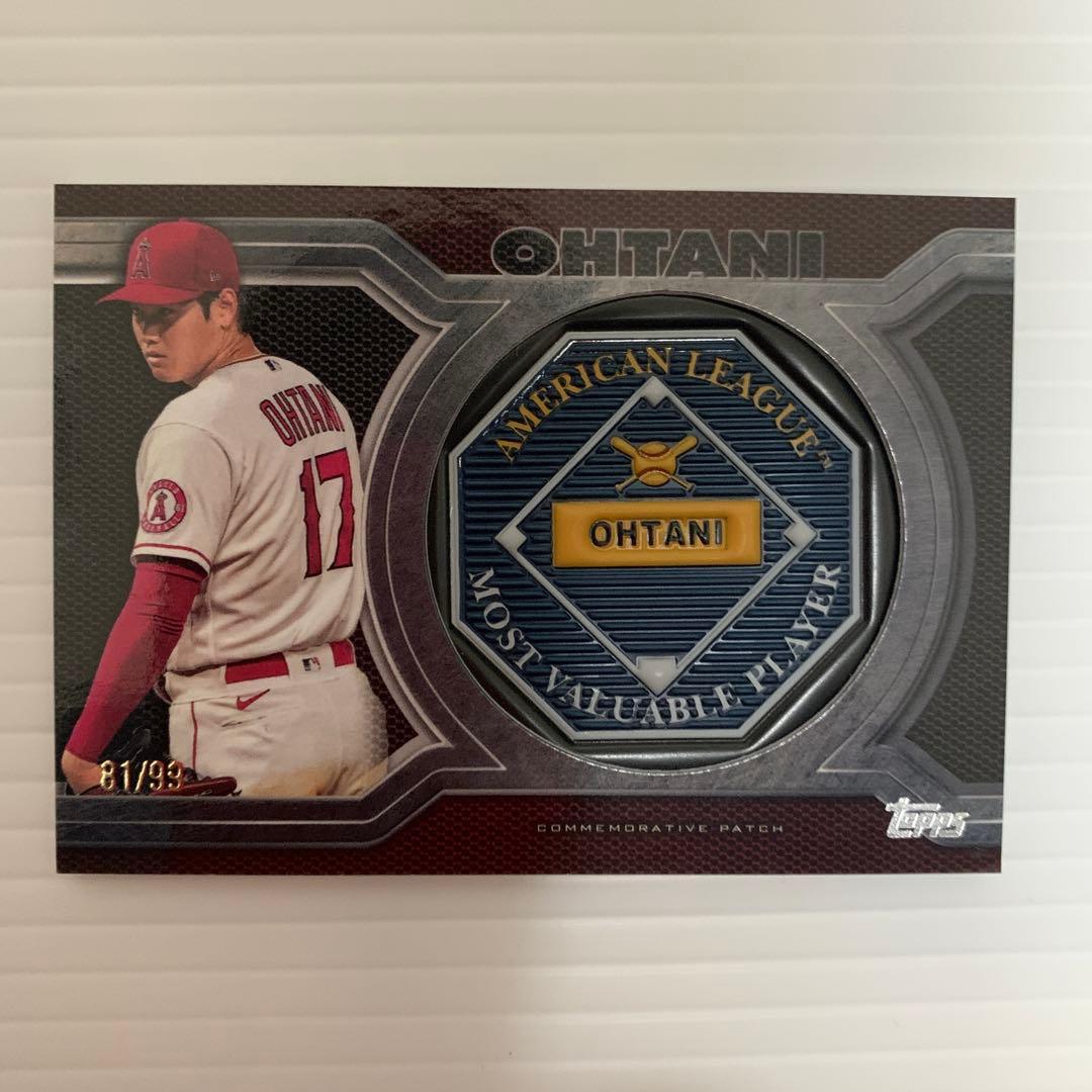 MLB大谷翔平 記念パッチカード