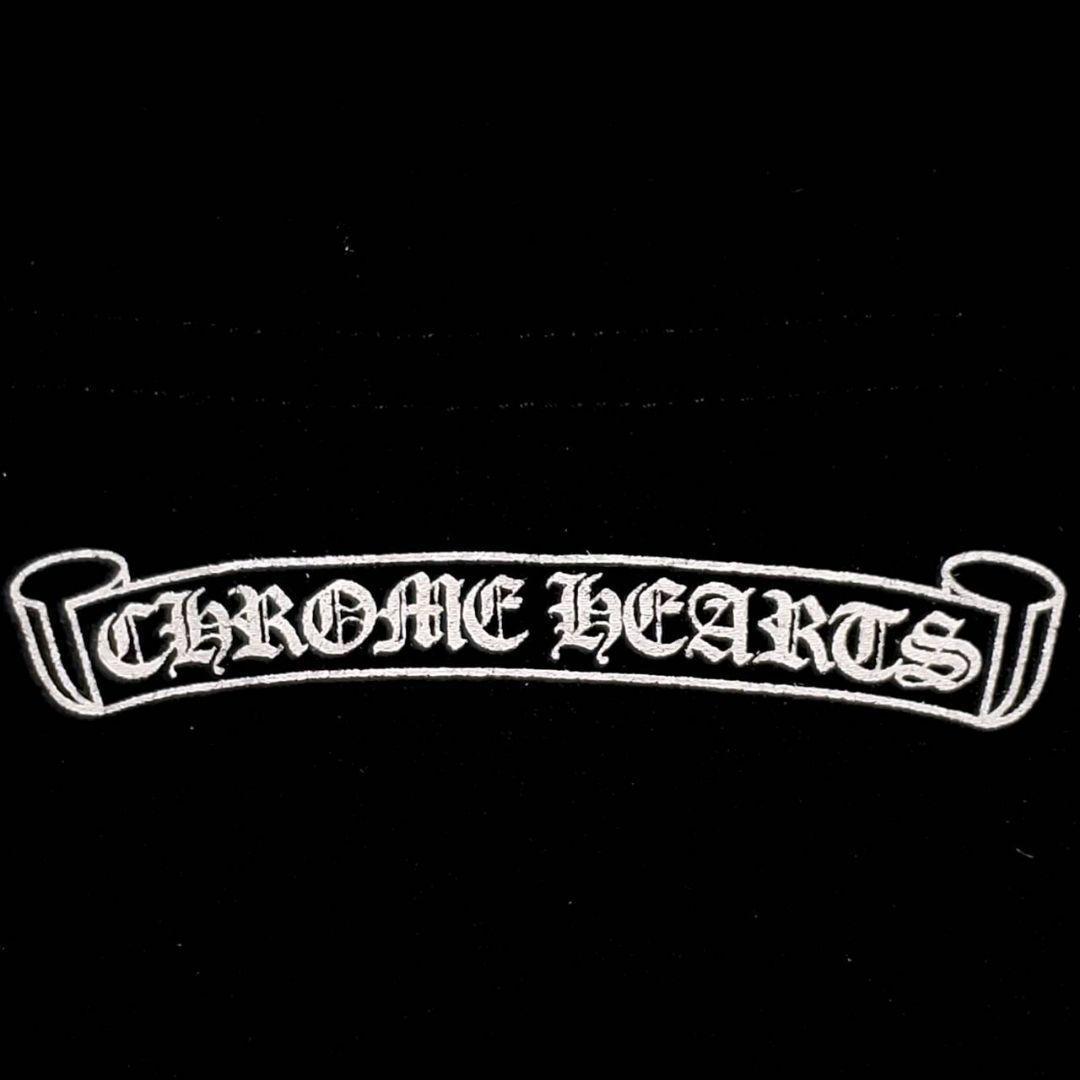 美品 XL クロムハーツ ロゴ プリント 長袖 Tシャツ 黒 コットン100