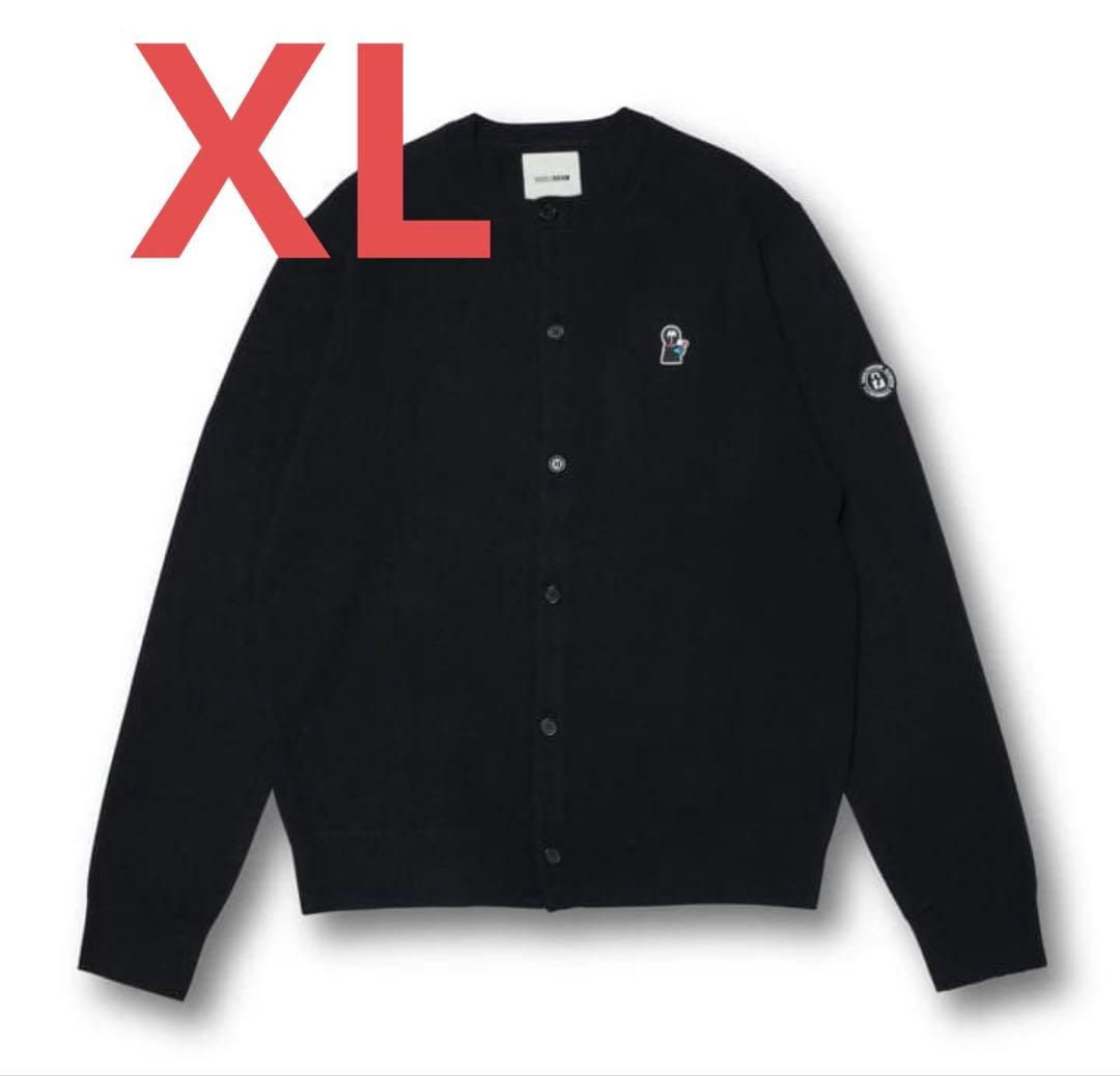 VAULTROOM ROUND NECK CARDIGAN BLACKL・vaultroom