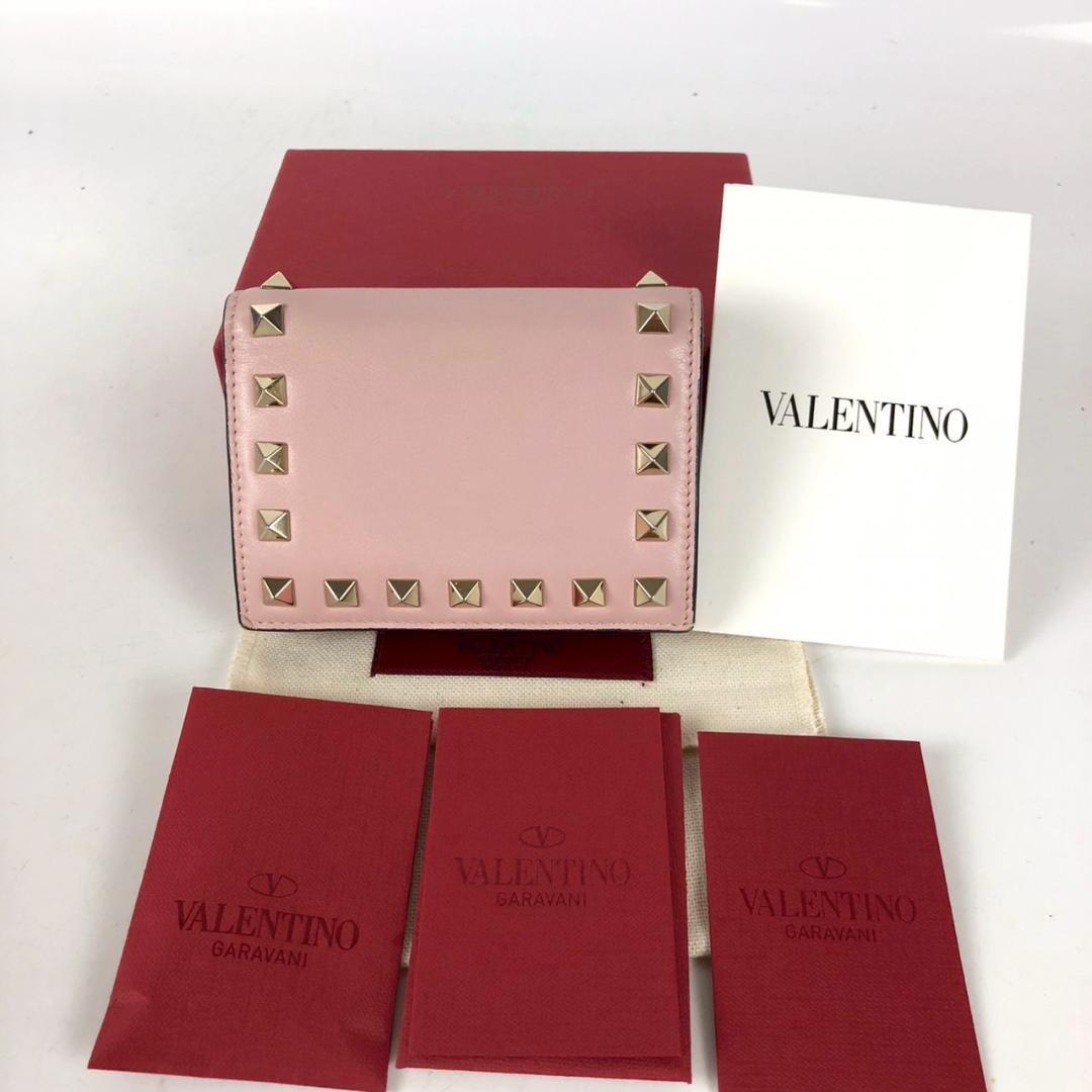 VALENTINO GARAVANI ヴァレンティノ スタッズ 二つ折り財布