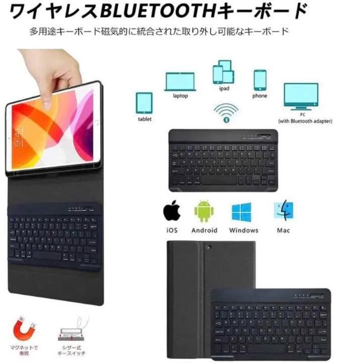 イタリアデザインでお洒落♪❤ペン収納ホルダー付き❣iPadケース