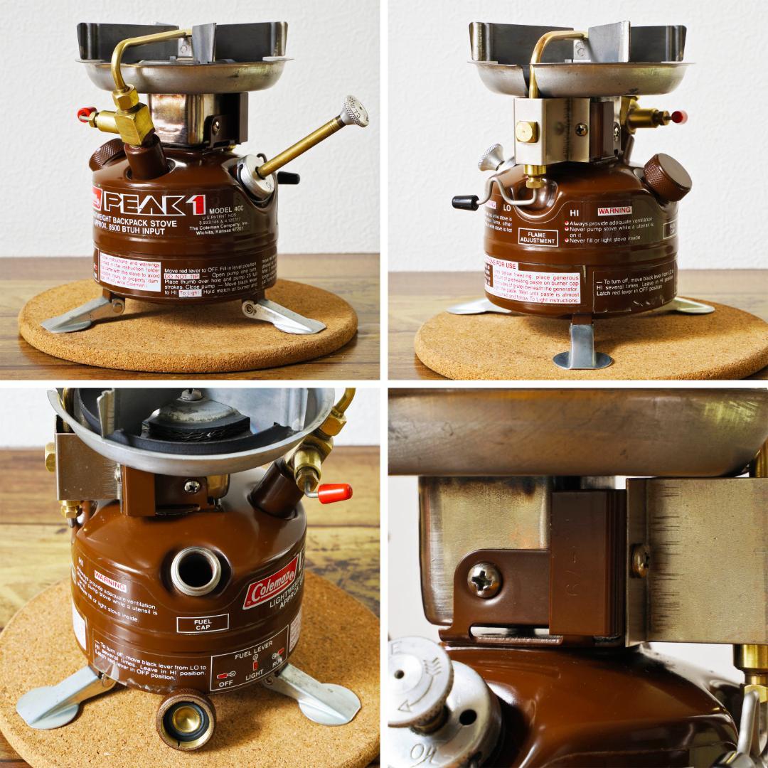 【ほぼ新品】美品 コールマン peak1 400 ビンテージシングルバーナー