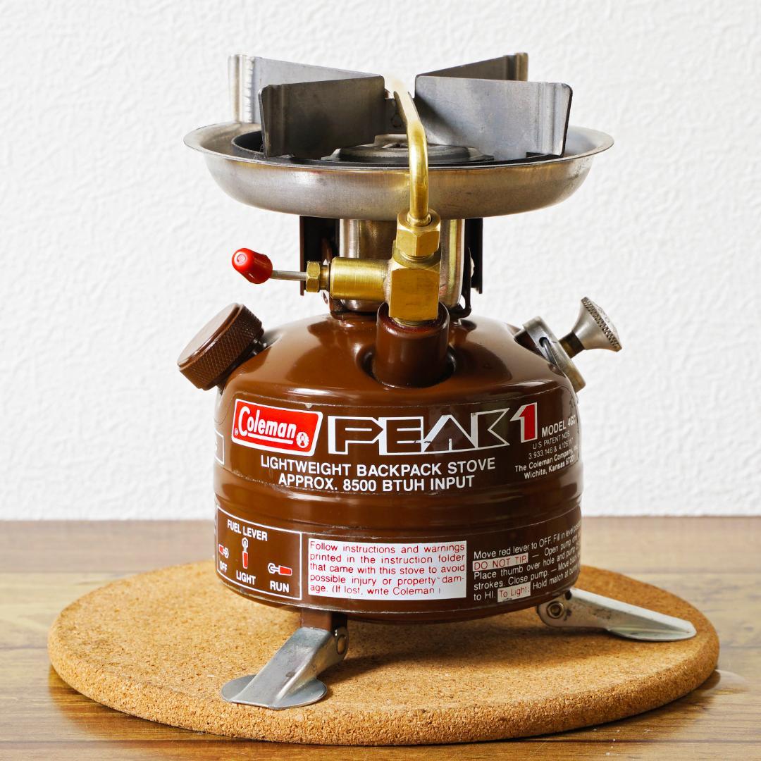 【ほぼ新品】美品 コールマン peak1 400 ビンテージシングルバーナー