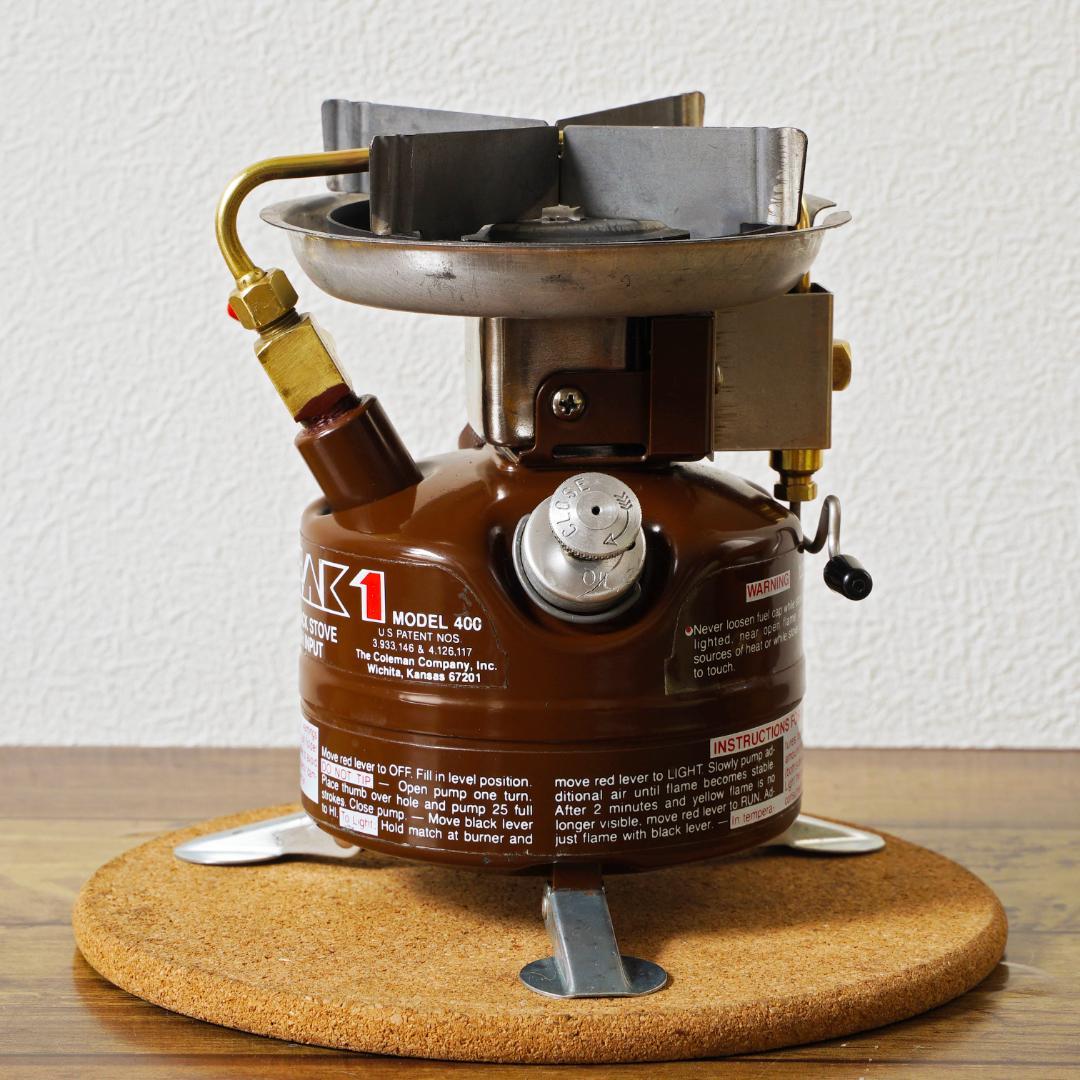 【ほぼ新品】美品 コールマン peak1 400 ビンテージシングルバーナー