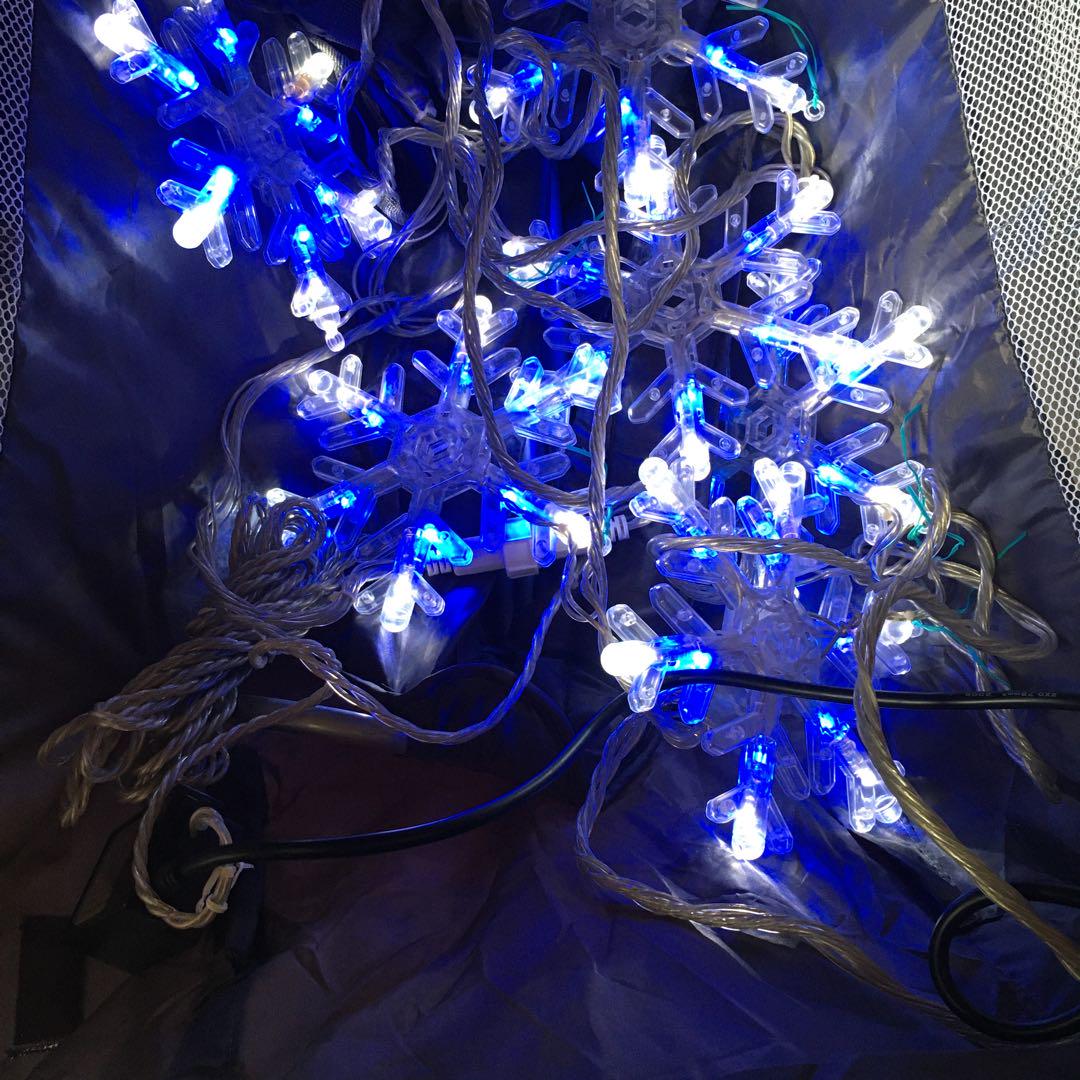 LED イルミネーション　3点セット　サンタ　トナカイ　雪の結晶　大　小 LED イルミネーション 3点セット サンタ トナカイ 雪の結晶 大