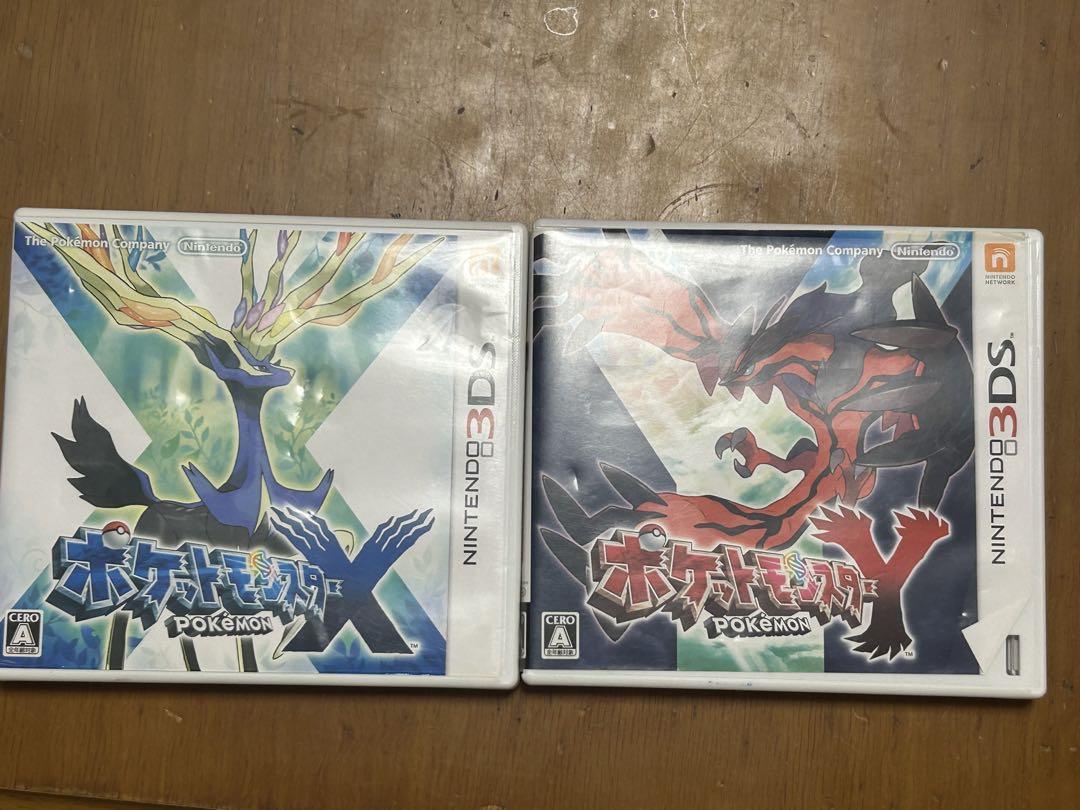 ポケットモンスター X & ダイヤモンド セット Pokemon: Y and X 3DS Japanese game Cartridge only Japan set