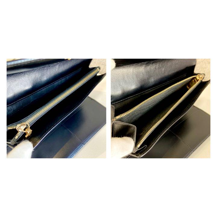CELINE セリーヌ ヴィンテージ マカダム柄 ブラック 黒 長財布 美品☆ 画像9