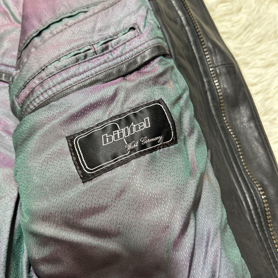 ヴィンテージ ドイツ製 本革レザー ボンバージャケット 黒 M EU古着 ヴィンテージ ドイツ製 本革レザー ボンバージャケット 黒 M EU古着