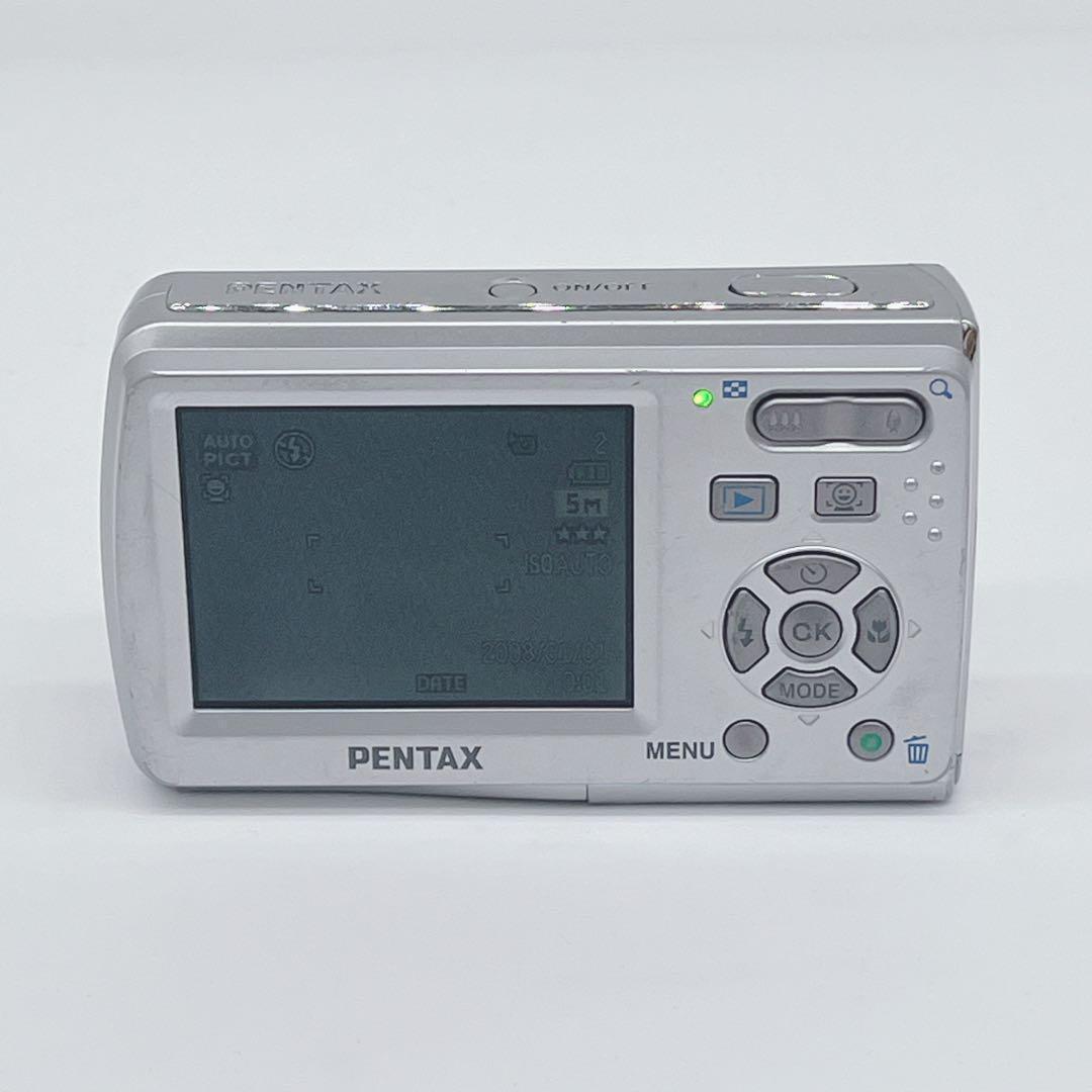 スマホ転送OK✨PENTAX Optio E60✨動作確認済 単三電池 可愛い♪
