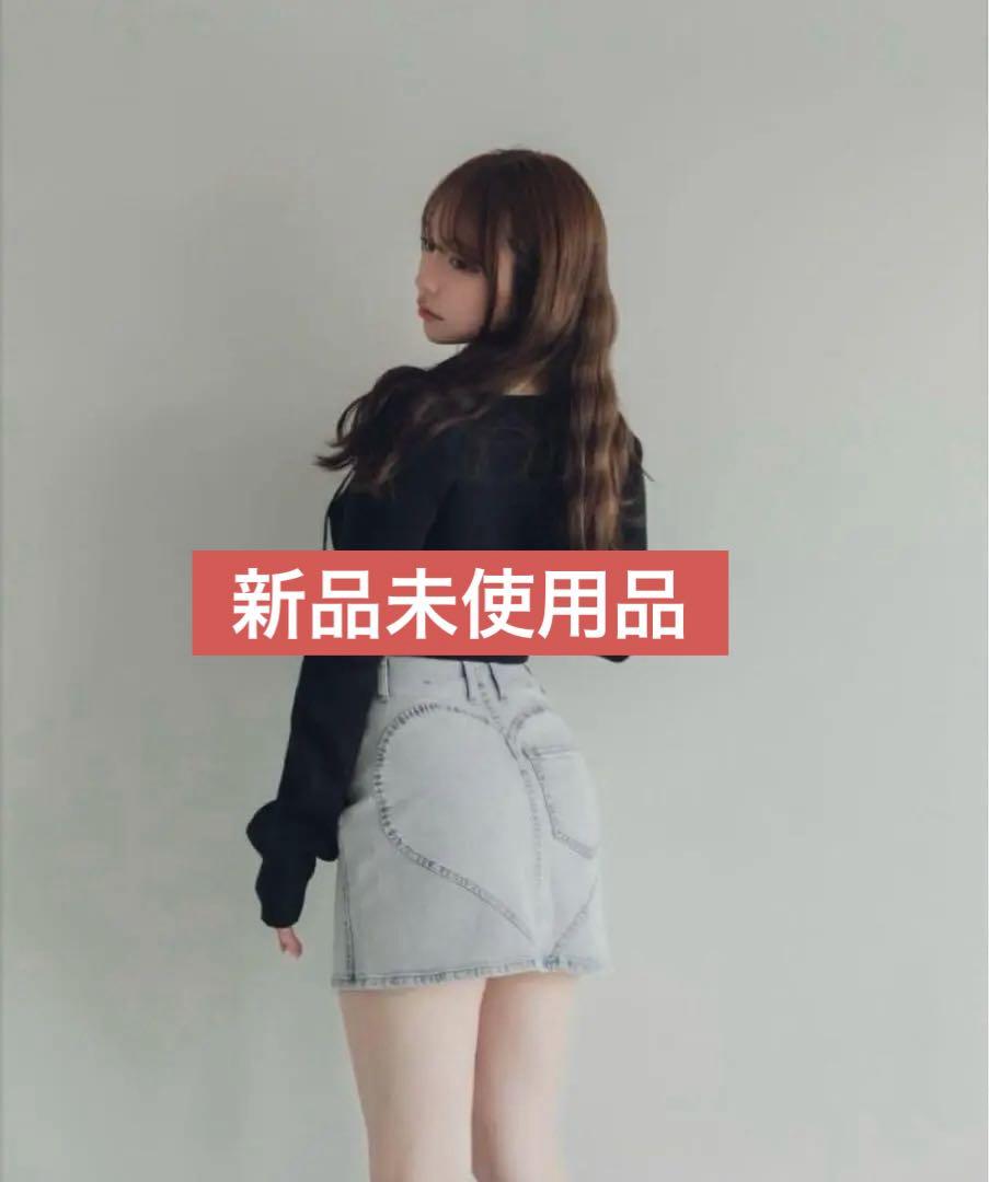 andmary Heart hip denim skirt デニムスカート