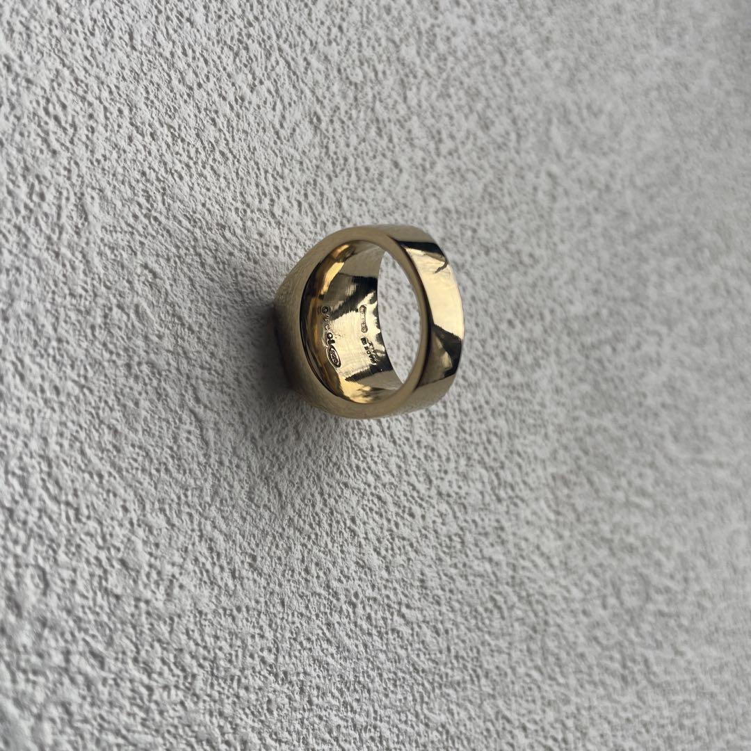 【激レア】GUCCI グッチ SV925 リング 指輪 ゴールド系