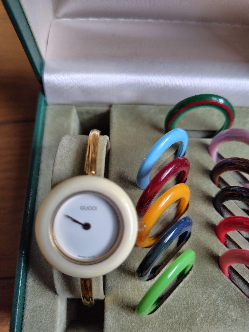 【稼働品】GUCCI チェンジベゼル 時計