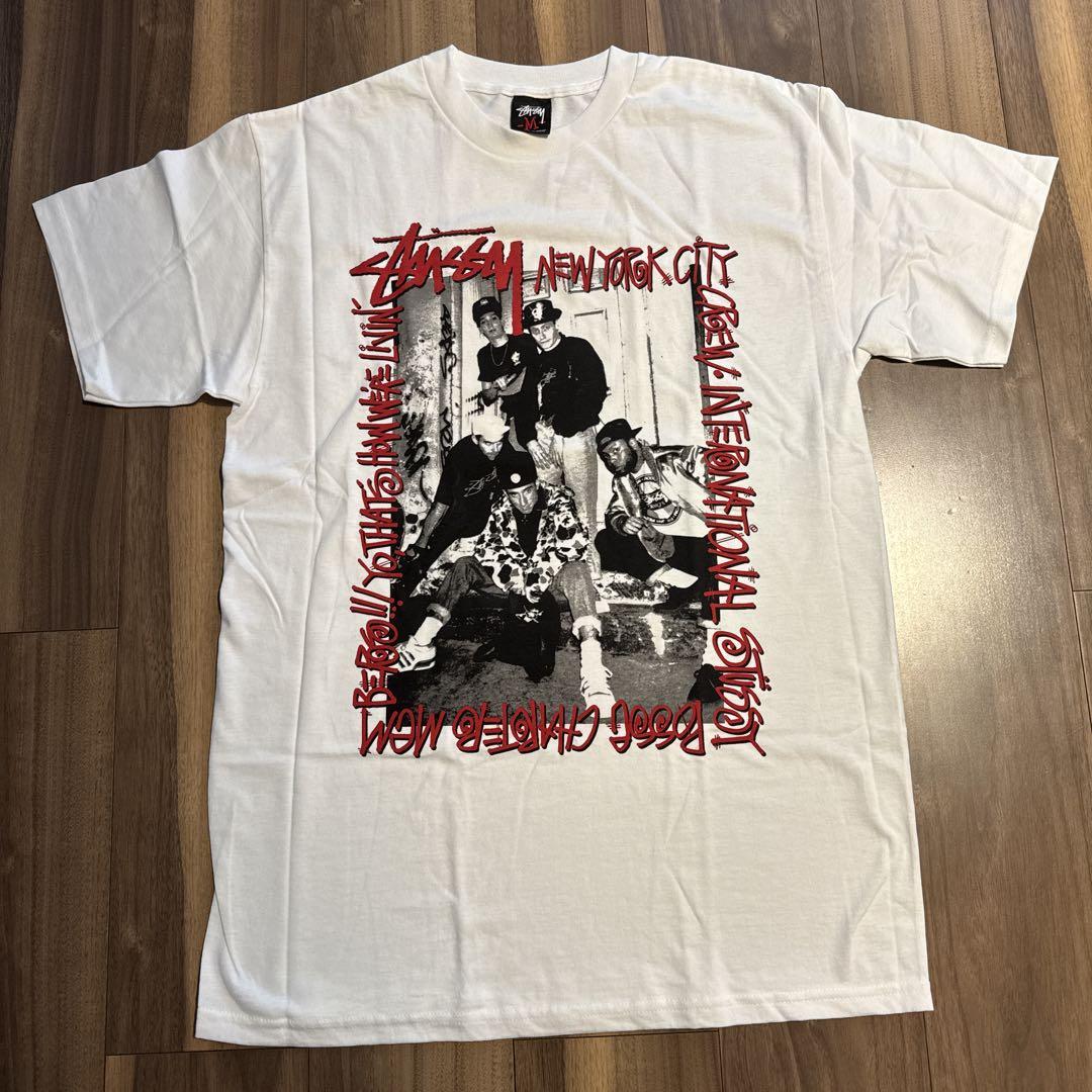 豊富な商品から Stussy ホワイト Tシャツ M - メルカリ スケートボード