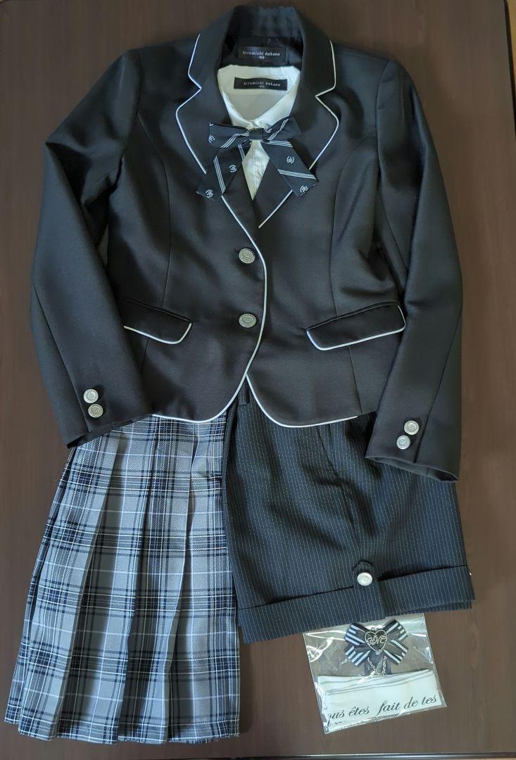 黒　式服　発表会　中学受験　卒業式　写真撮影　１５０㌢