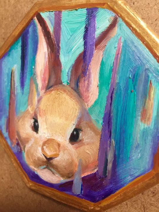 独特の上品 絵画 手描き原画 うさぎの絵 油絵 アート 写真 Sutevalle Org