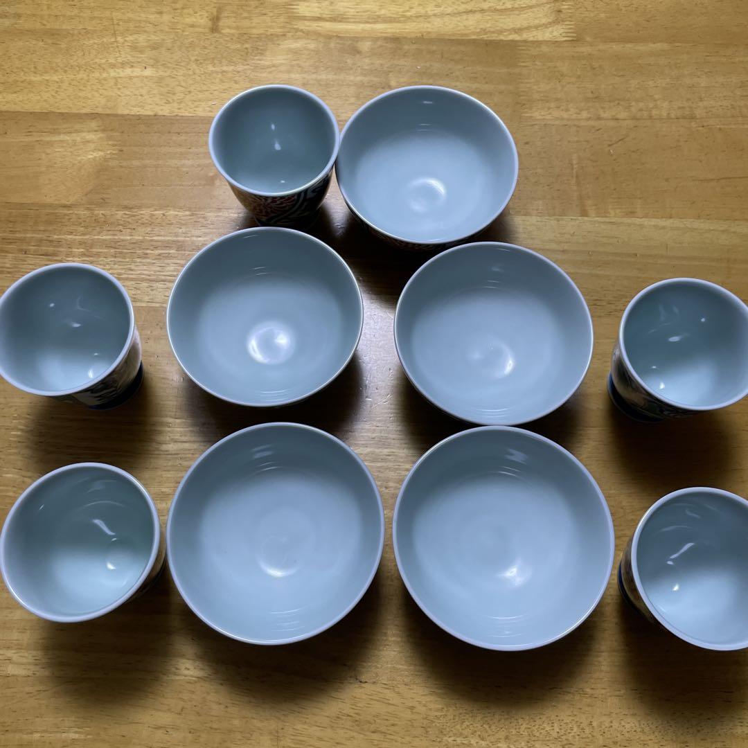 有田焼 有田浪漫 食事の友揃 清秀作 湯呑&茶碗 5種セット - メルカリ