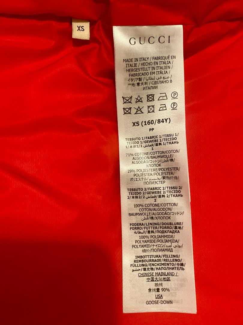 GUCCI x TNF ダウンベスト XSジャケット バッグ モンクレール