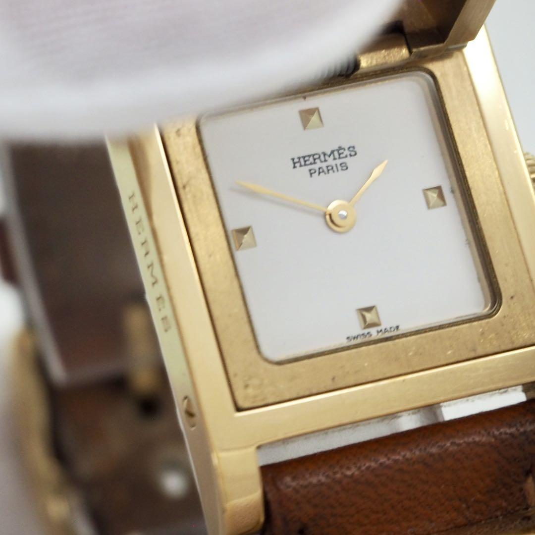【逸品】 103 HERMES 時計 エルメス メドール ピラミッド レディース 時計
