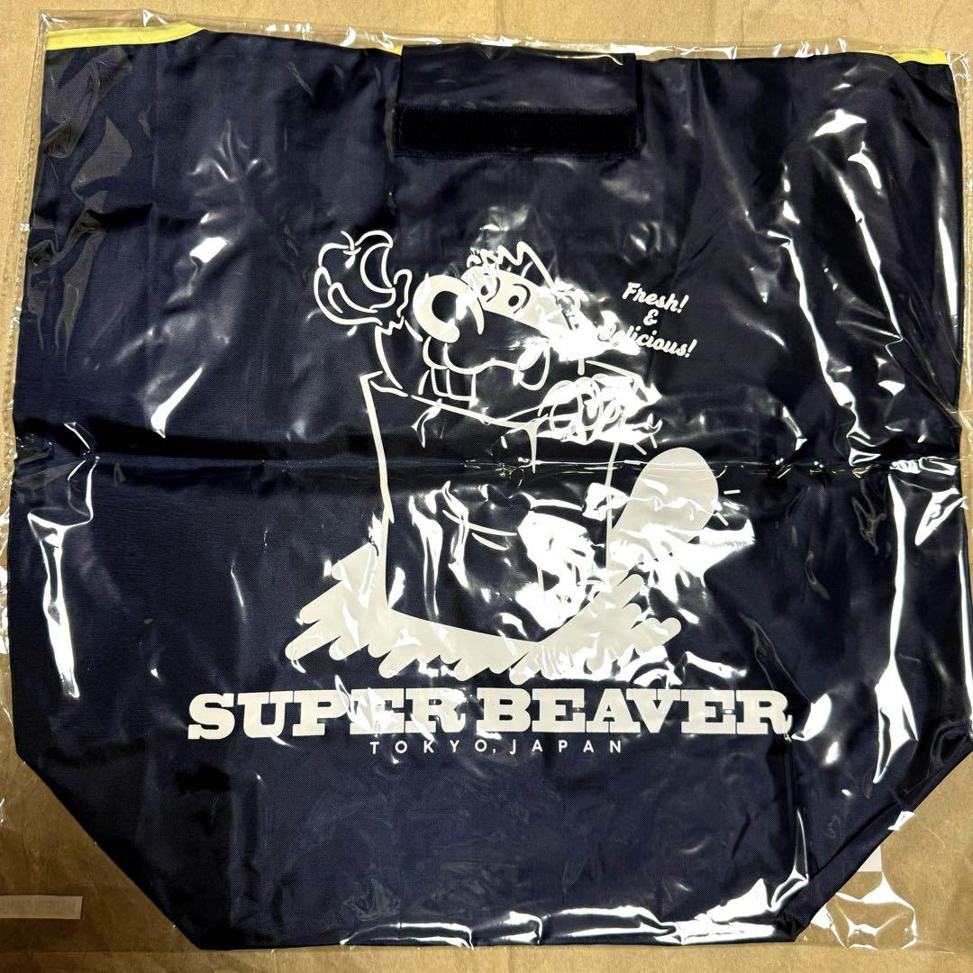 SUPER BEAVER エコバッグ トートバッグ ネイビー