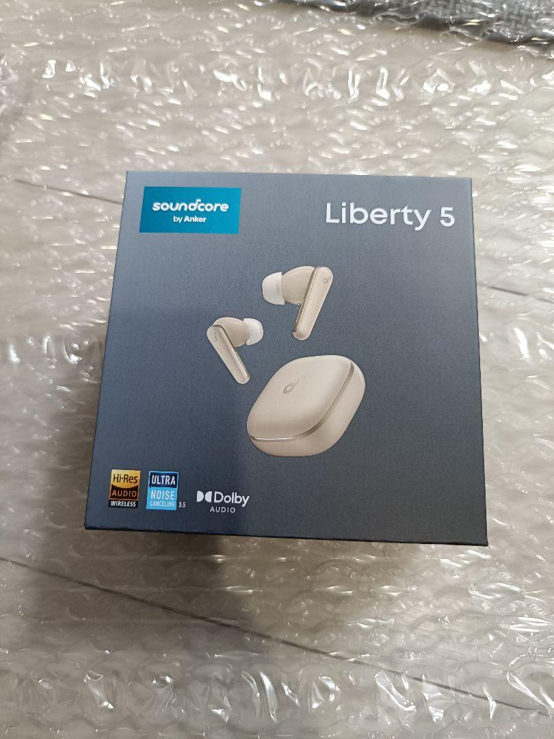 soundcore Liberty 5 シャンパンゴールド 美品（Anker soundcore