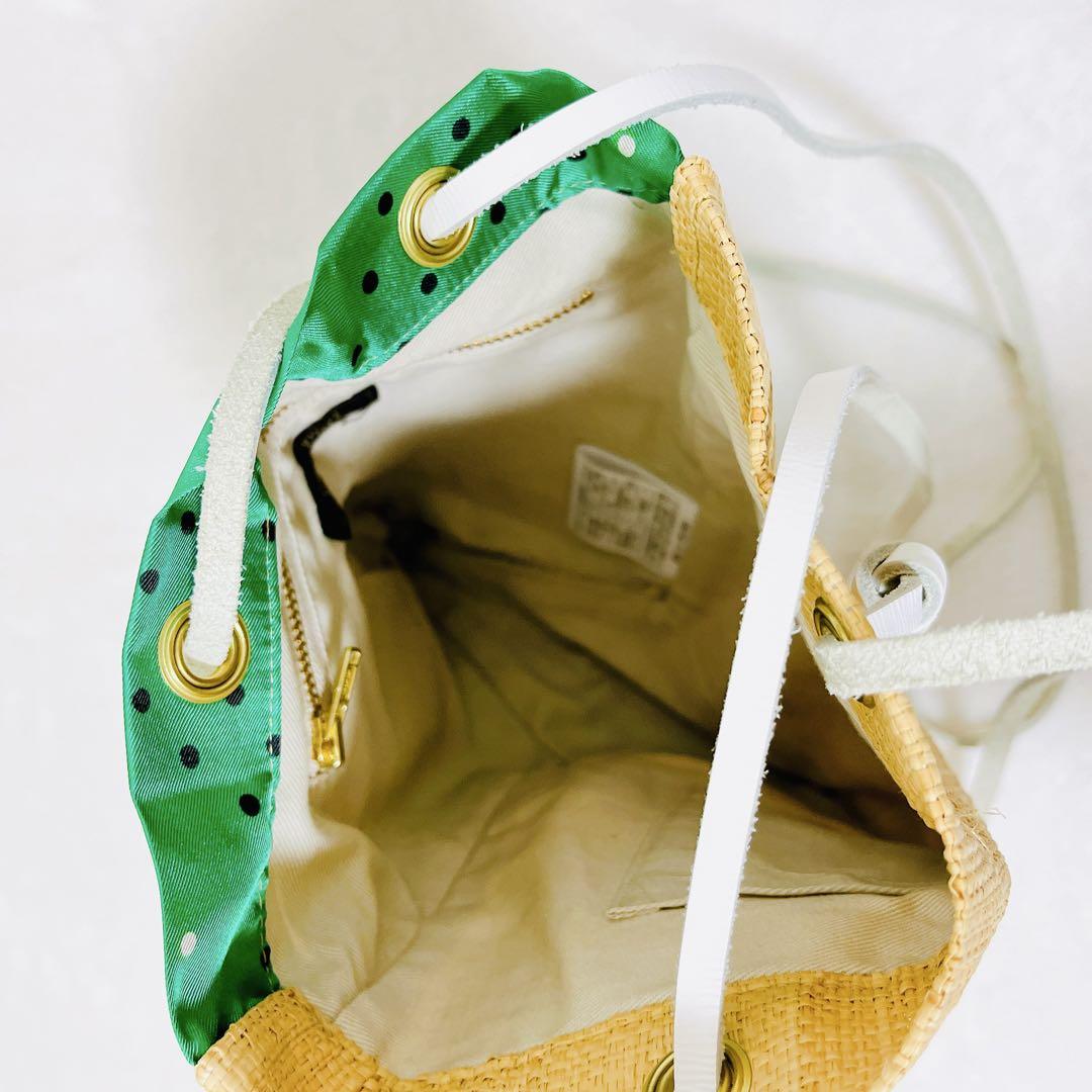 美品☆manipuri トートバッグ ショルダー ドット ドッキング S