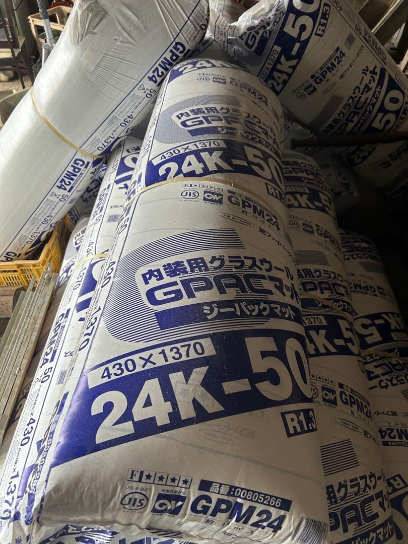 GPAK 24K-50 グラスファイバー防湿材 430x1370mm 6本セット目立った傷や汚れなし HRDEVELOPMENT_JP