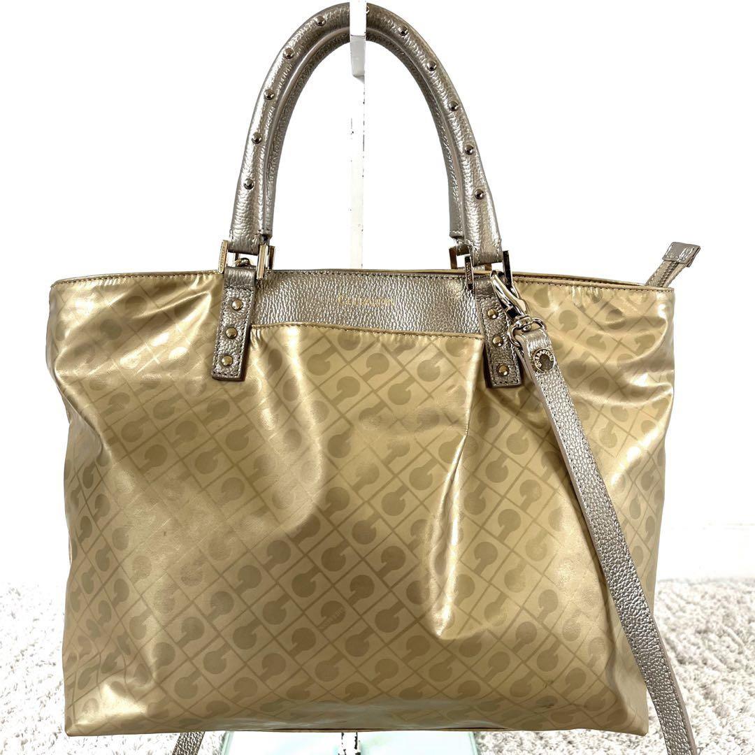 美品✨ゲラルディーニ　バイーラ  Mサイズ　2wayショルダーバッグ　ソフティ