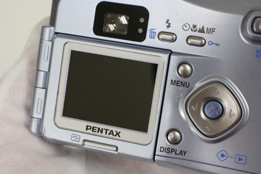 入荷nowオンラインストア Optio ペンタックス/PENTAX 330GS 動作確認済 シルキーブルー デジタルカメラ